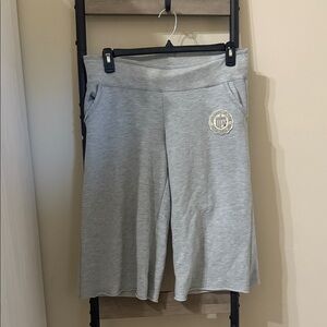 Vintage Y2K Abercrombie & Fitch Heather Gray Athletic Shorts capris wide leg